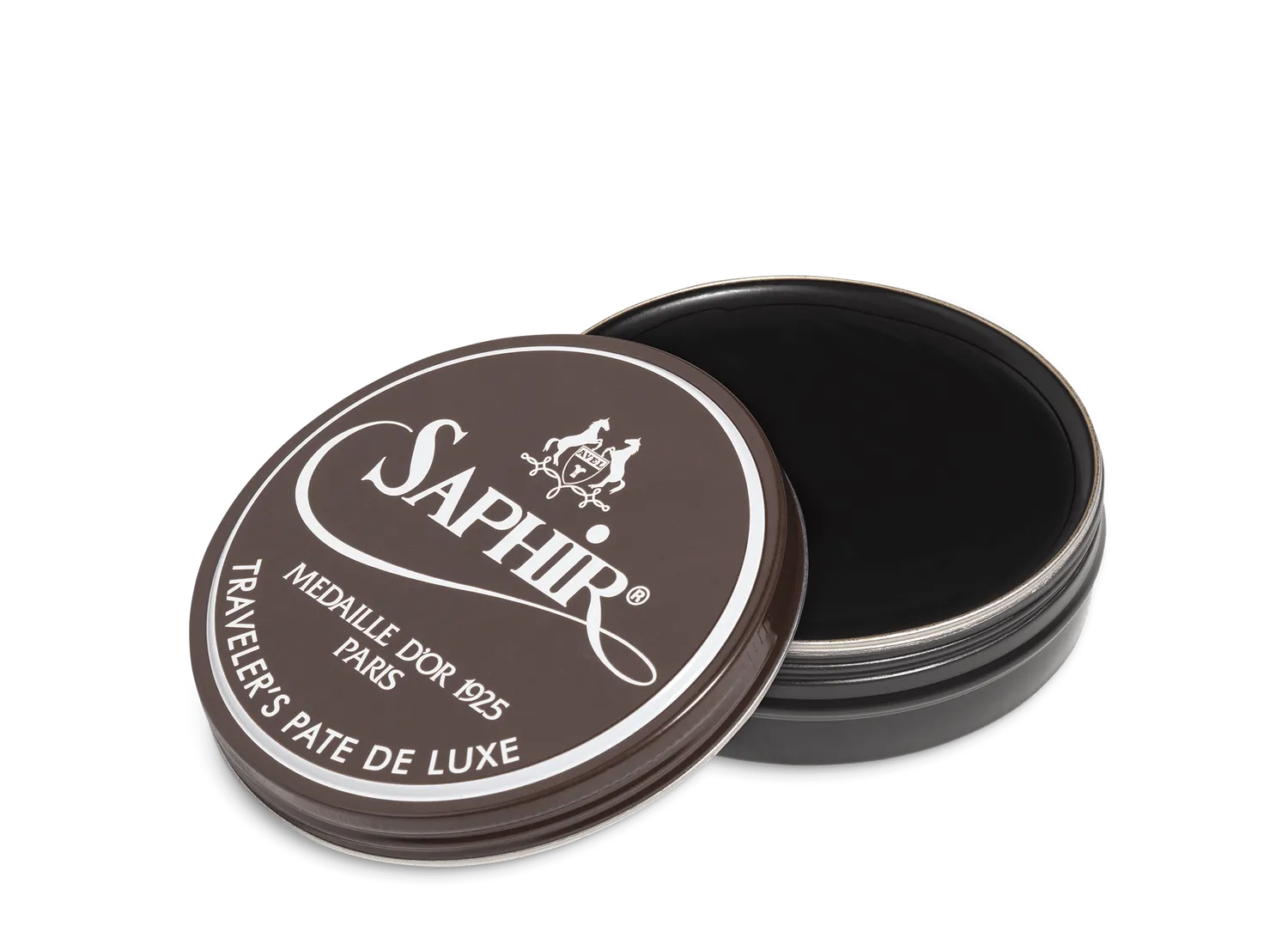 Saphir Traveler's Pate de Luxe Schuhwachs Schwarz
