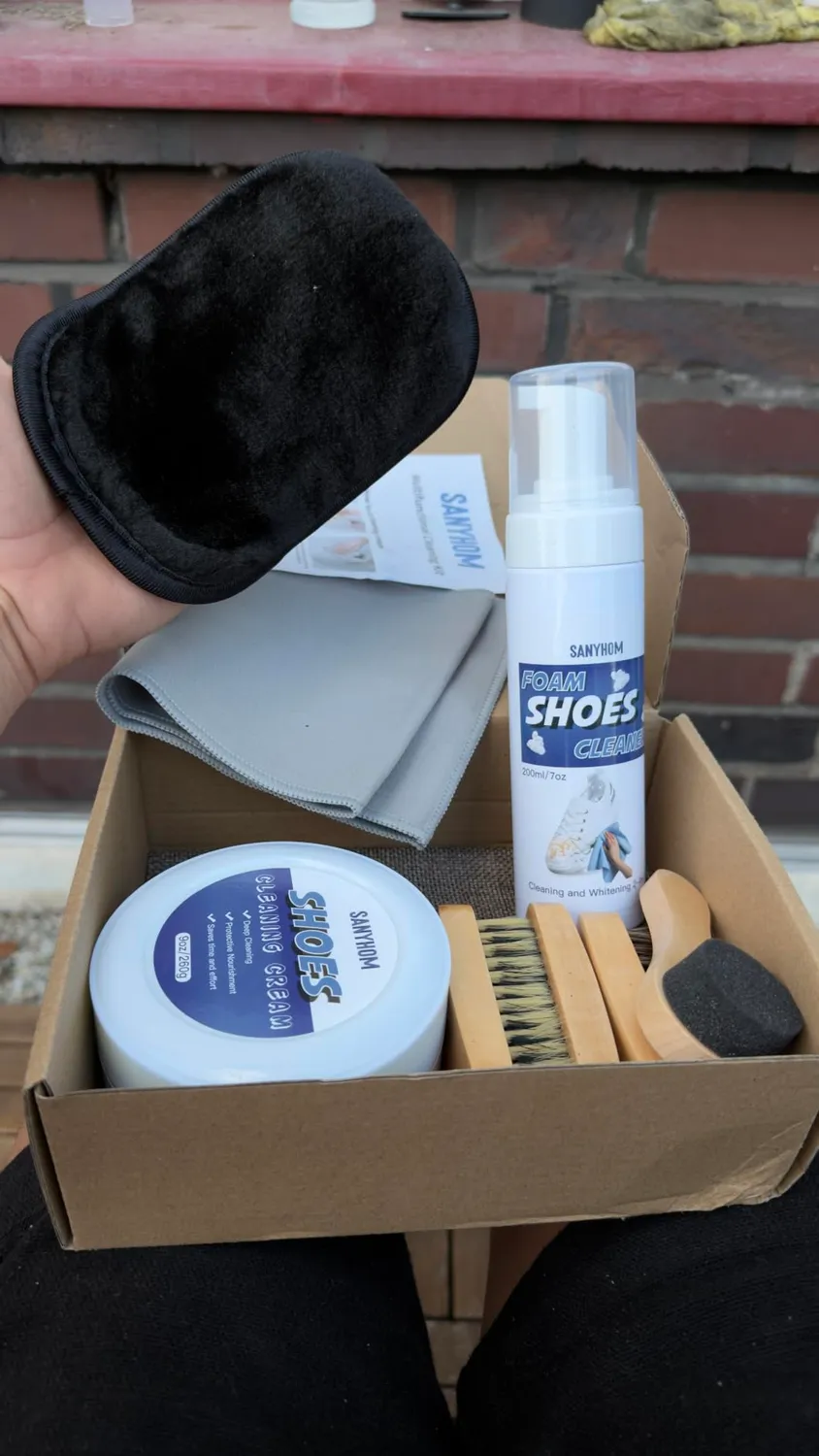 Sanyhom 8 in 1 Sneaker Reinigungsset 8-teilig Wildleder
