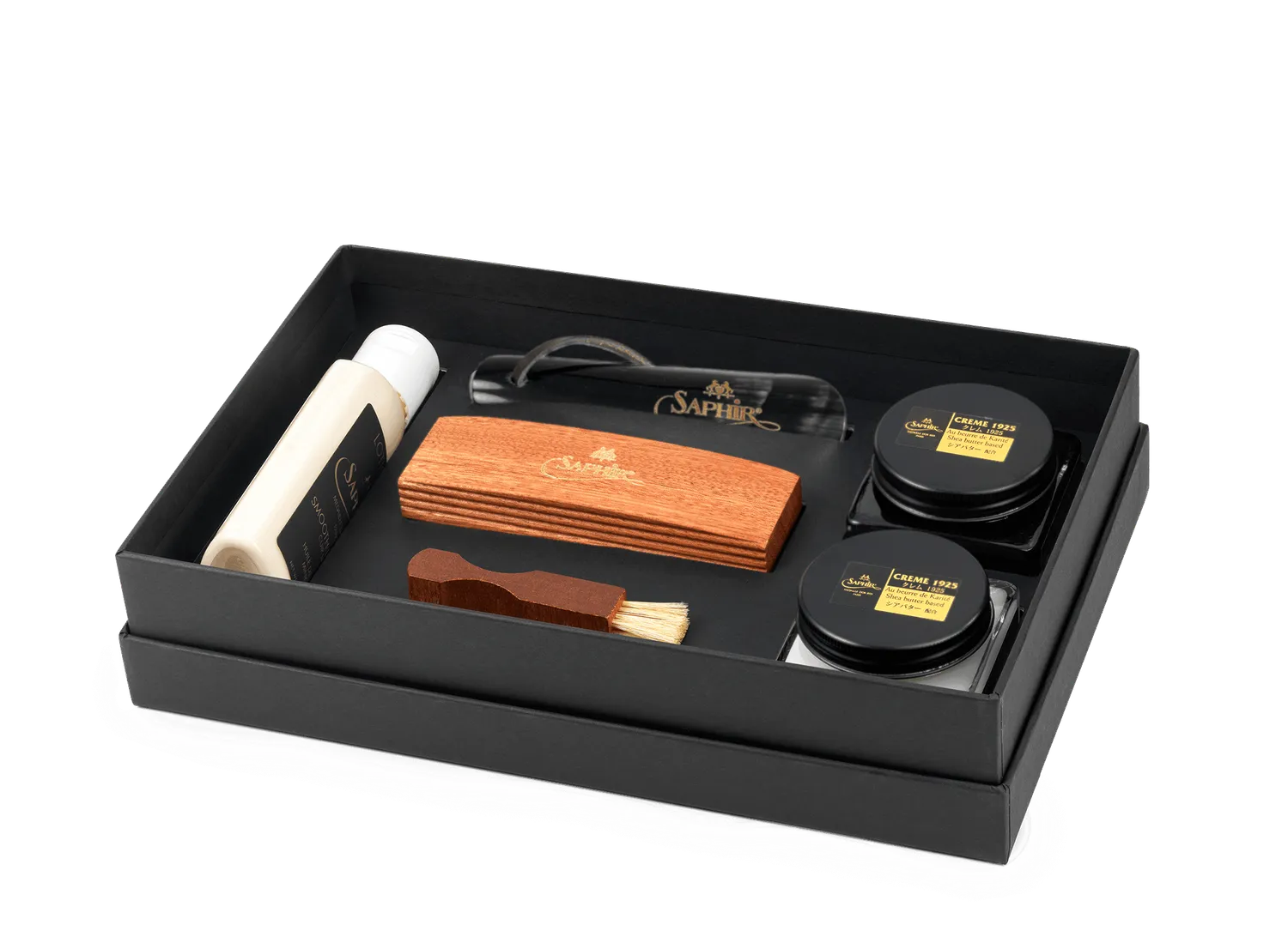 Saphir Esthete Kit Schuhpflegeset 6-teilig schwarz