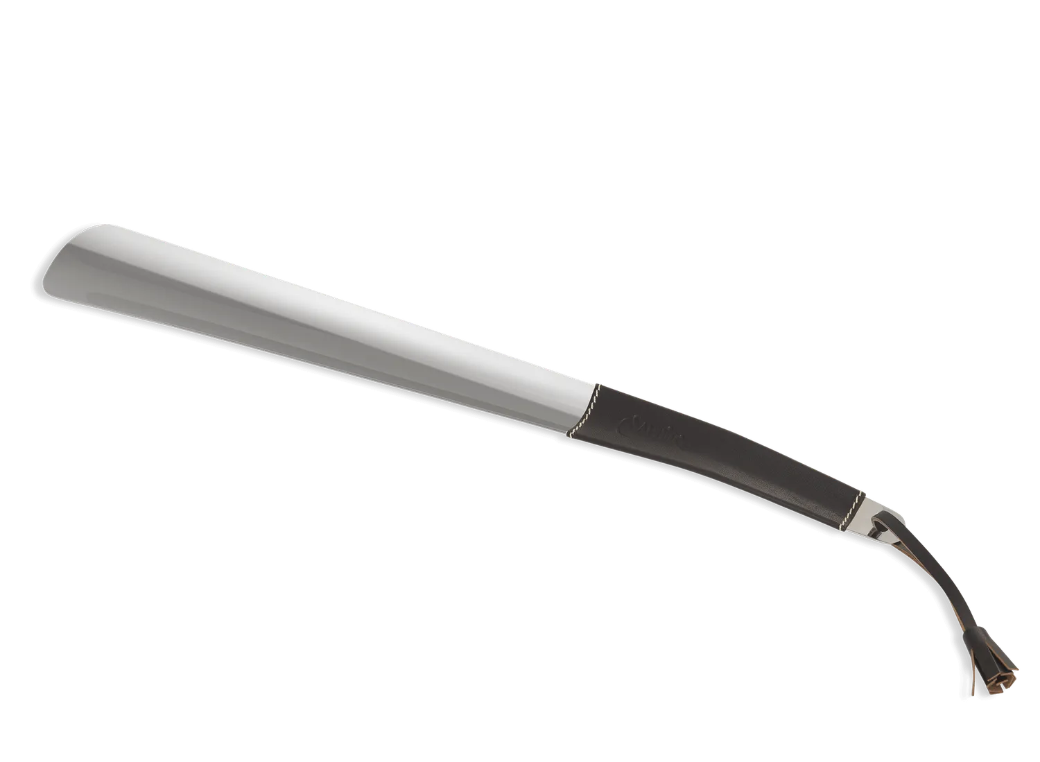 Saphir Schuhanzieher 41 cm Schuhlöffel Metall silber