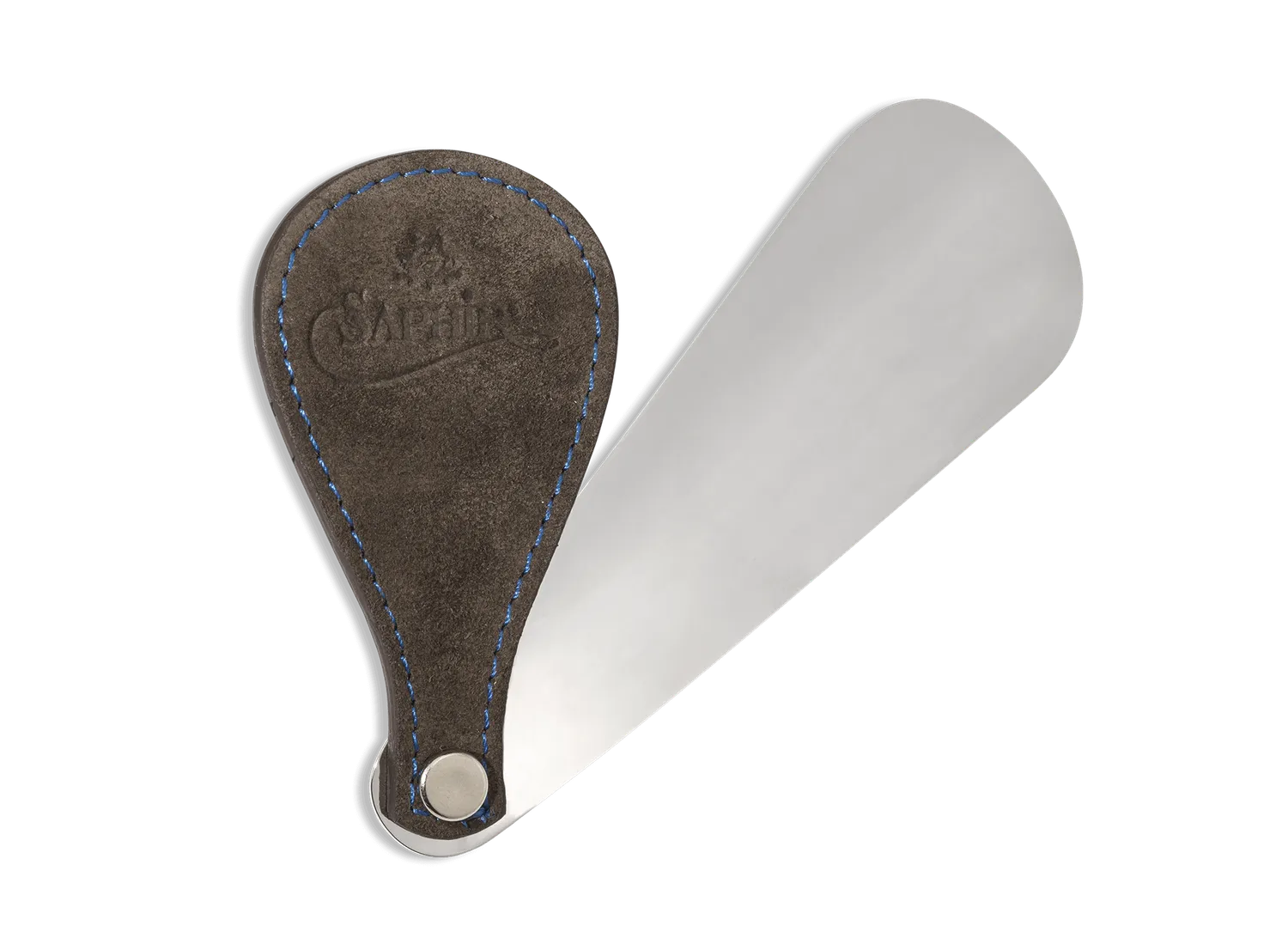 Saphir Reiseschuhanzieher Schuhlöffel 19,5 cm Schwarz Leder
