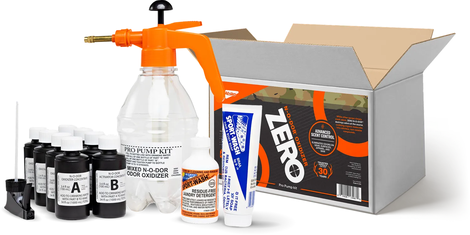 Atsko ZERO N-O-DOR Pro Pump Kit Geruchskiller Set