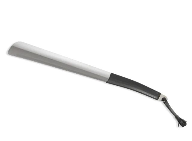 Saphir Schuhanzieher 41 cm Schuhlöffel Metall silber