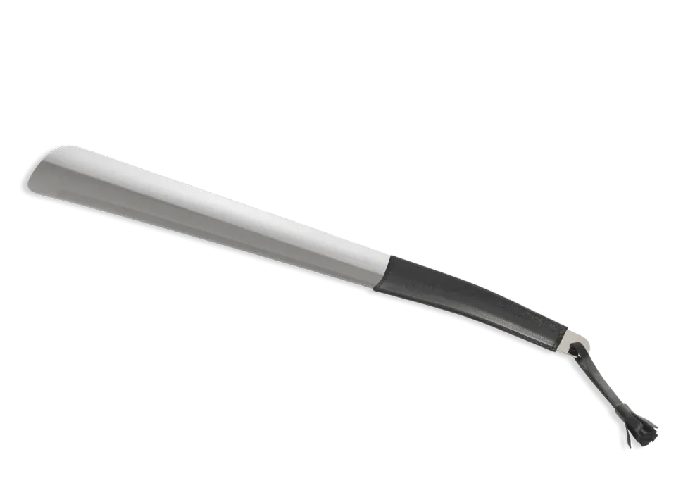 Saphir Schuhanzieher 41 cm Schuhlöffel Metall silber