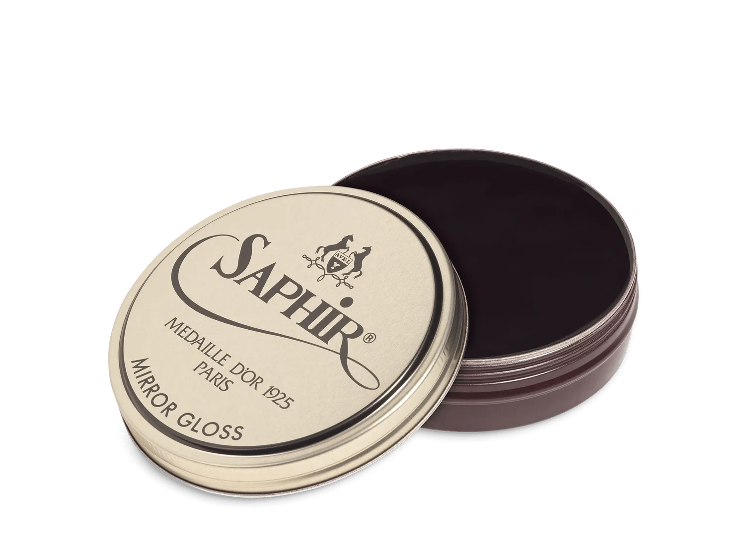 Saphir Mirror Gloss Wachspolitur 01 Black Hochglanz