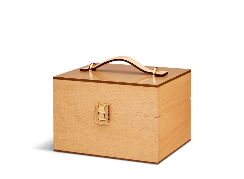 Saphir Groom Box Schuhpflegeset Natural Finish Holzbox