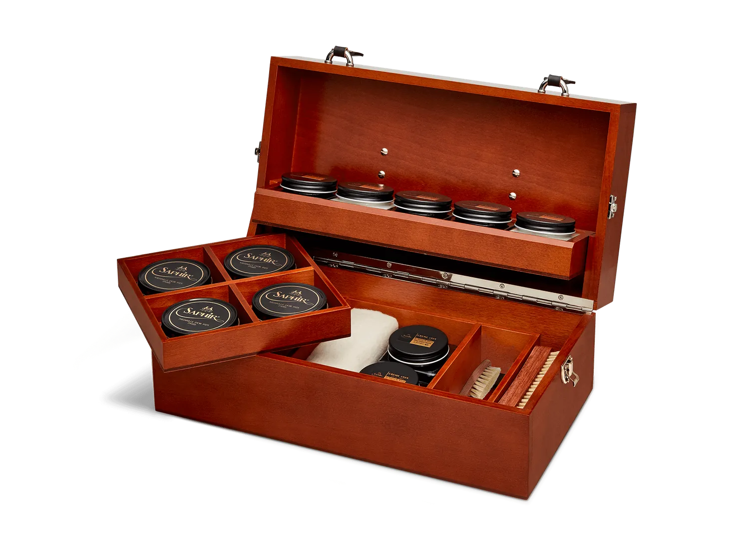 Saphir Intendant Box Schuhpflegeset Rosenholz komplett
