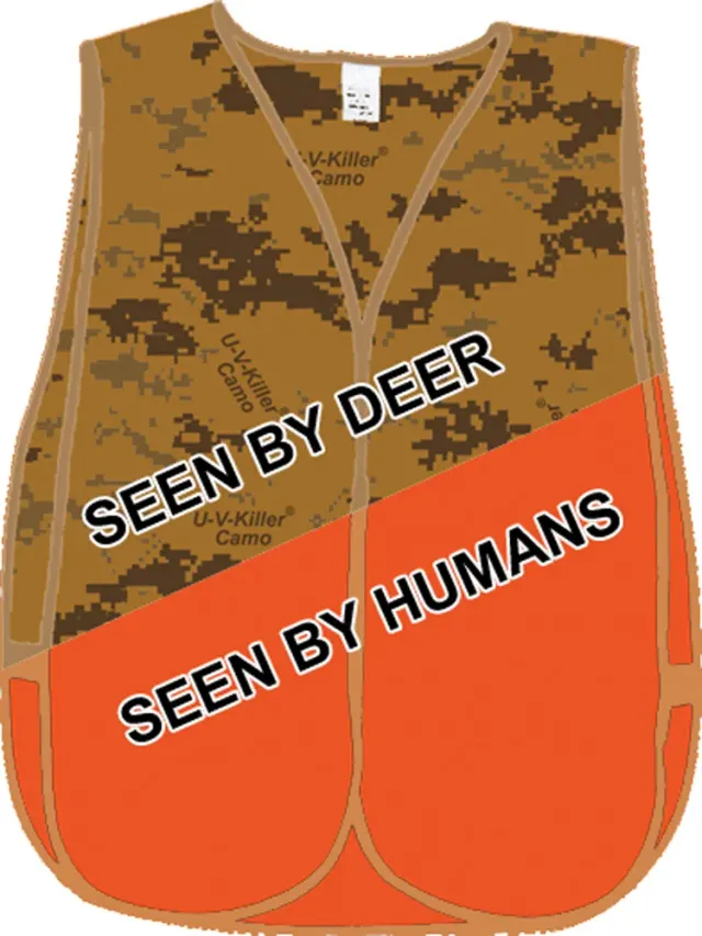 Atsko U-V-Killer Camo Blaze Orange Weste verstellbar