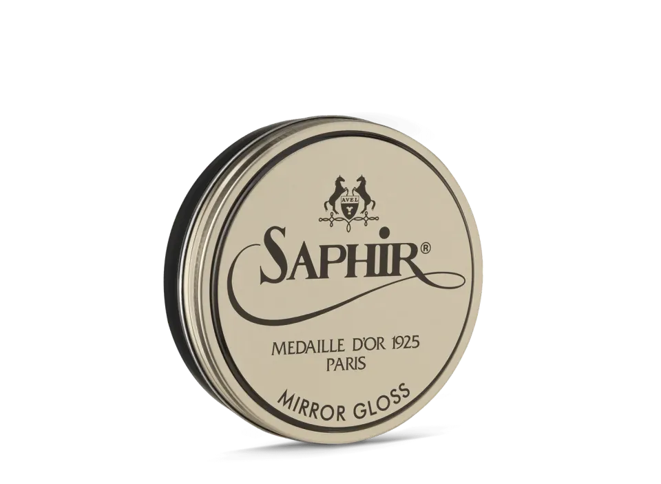 Saphir Mirror Gloss Wachspolitur 01 Black Hochglanz