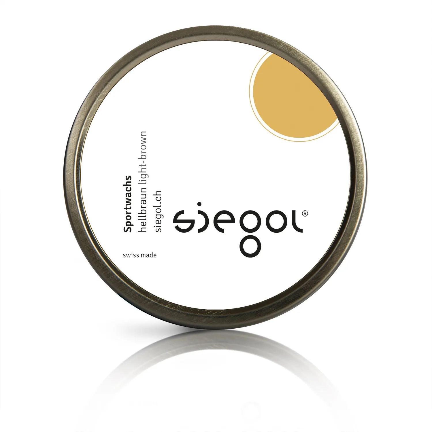 SIEGOL Sportwachs Schuhcreme Schwarz 100ml Hartwachs