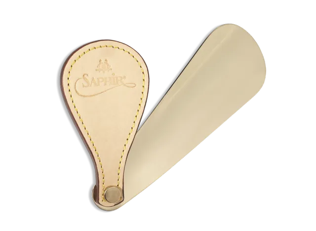Saphir Reise-Schuhlöffel Messing 19,5 cm klappbar