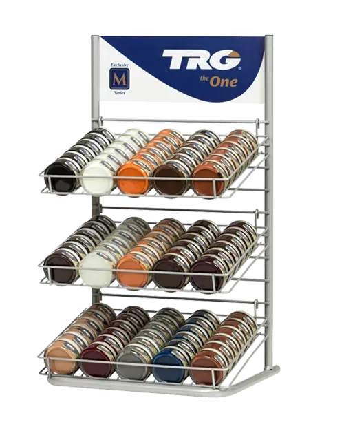 TRG Grison M Series Shoe Cream Thekendisplay 90x farblos sortiert