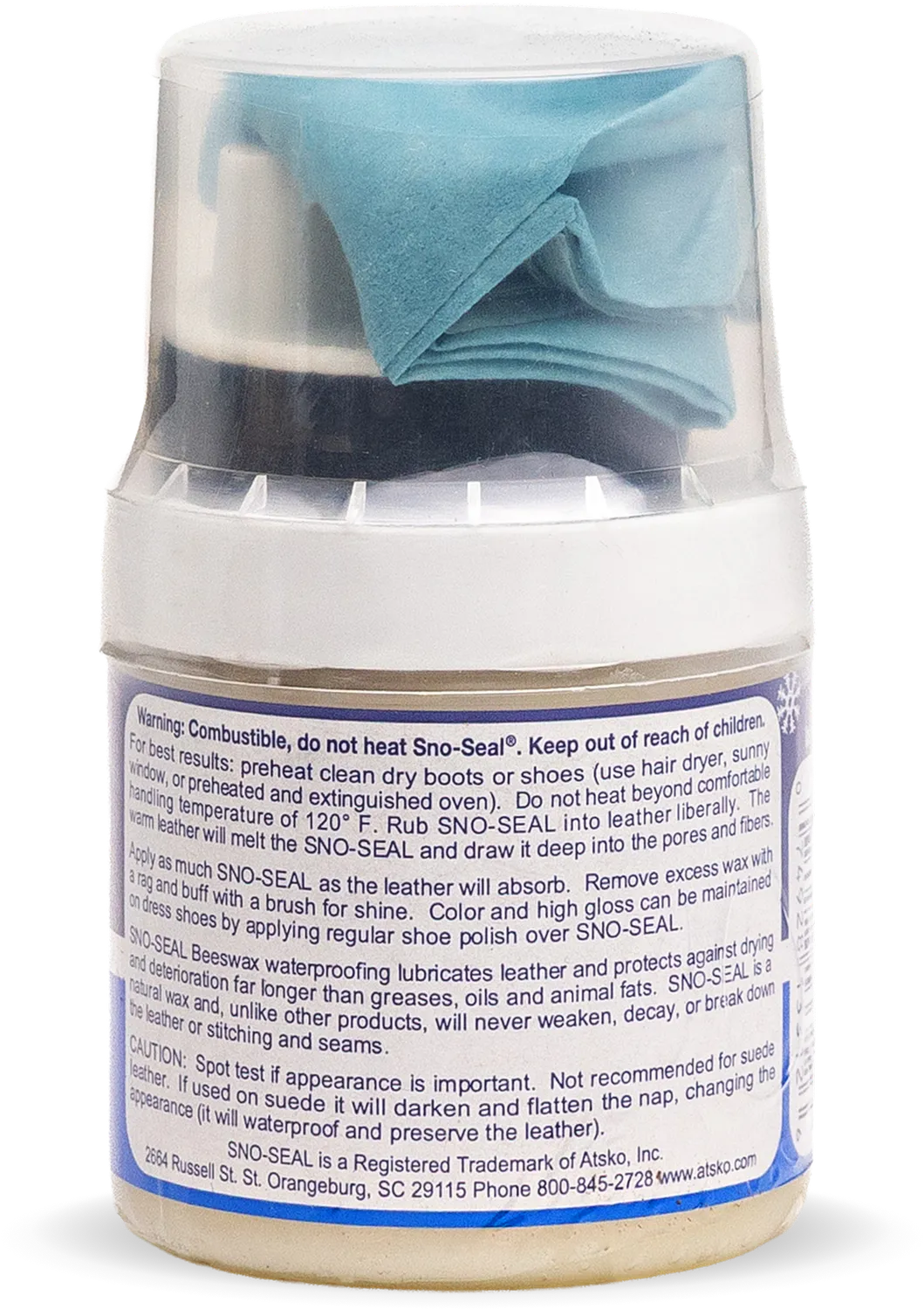 Atsko Sno-Seal Wax Lederwachs mit Applikator Bienenwachs