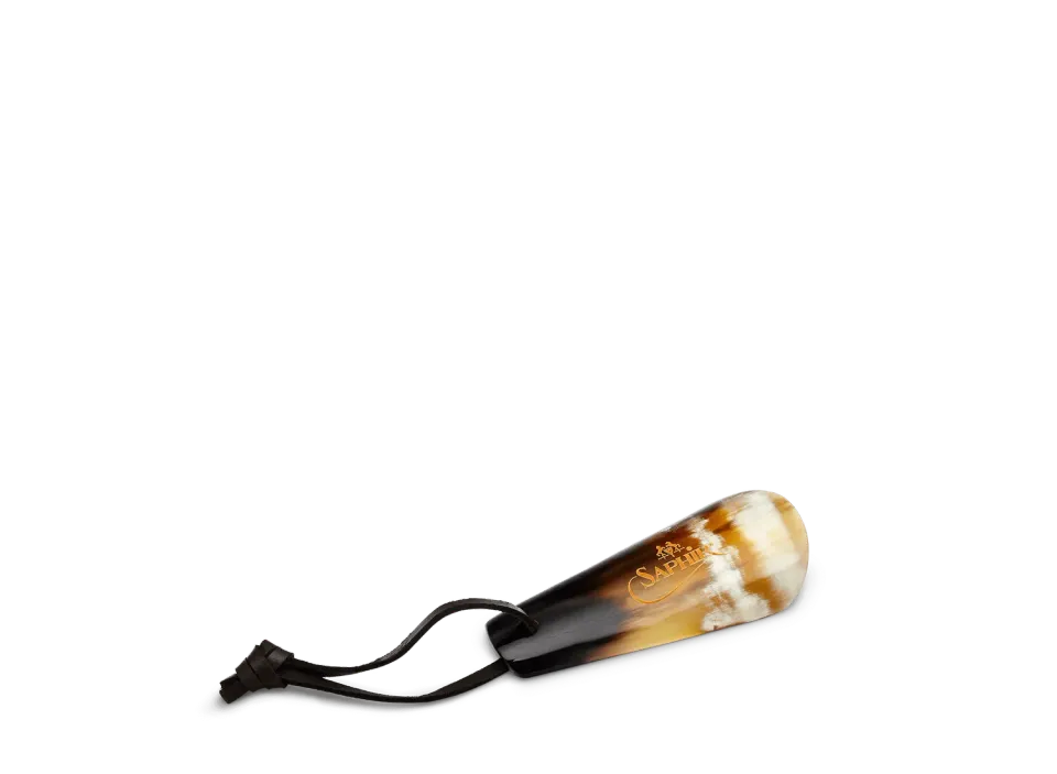 Saphir Schuhanzieher 10 cm Schuhlöffel Echthorn klein