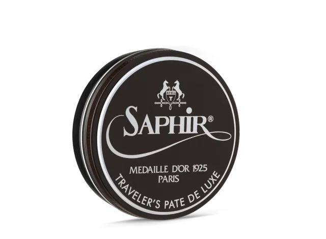 Saphir Traveler's Pate de Luxe Schuhwachs Schwarz