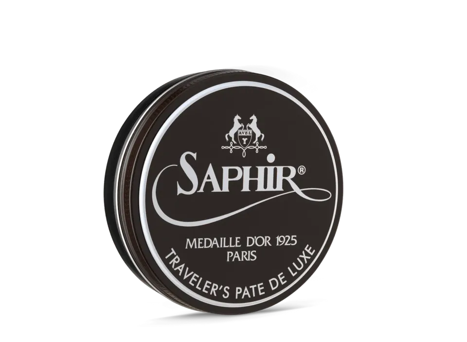 Saphir Traveler's Pate de Luxe Schuhwachs Schwarz