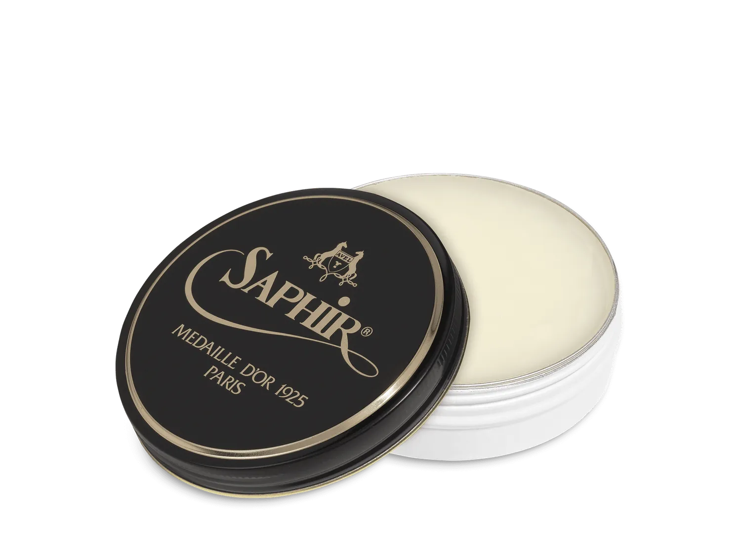 Saphir Pate de Luxe Schuhwachs Schwarz 50 ml