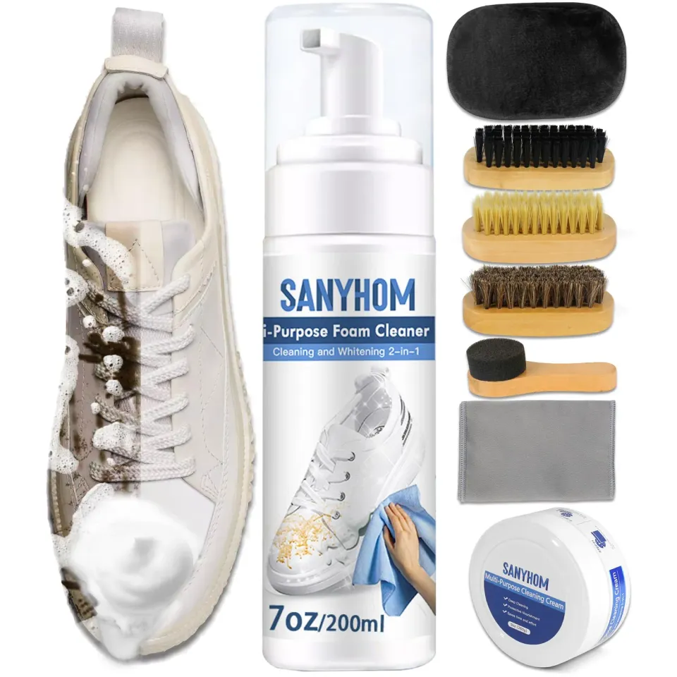 Sanyhom 8 in 1 Sneaker Reinigungsset 8-teilig Wildleder